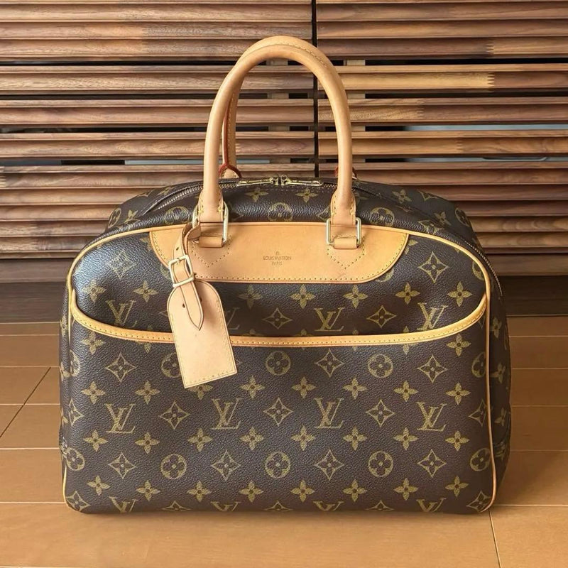 Louis Vuitton Deauville Monogram Handbag Tote Leather