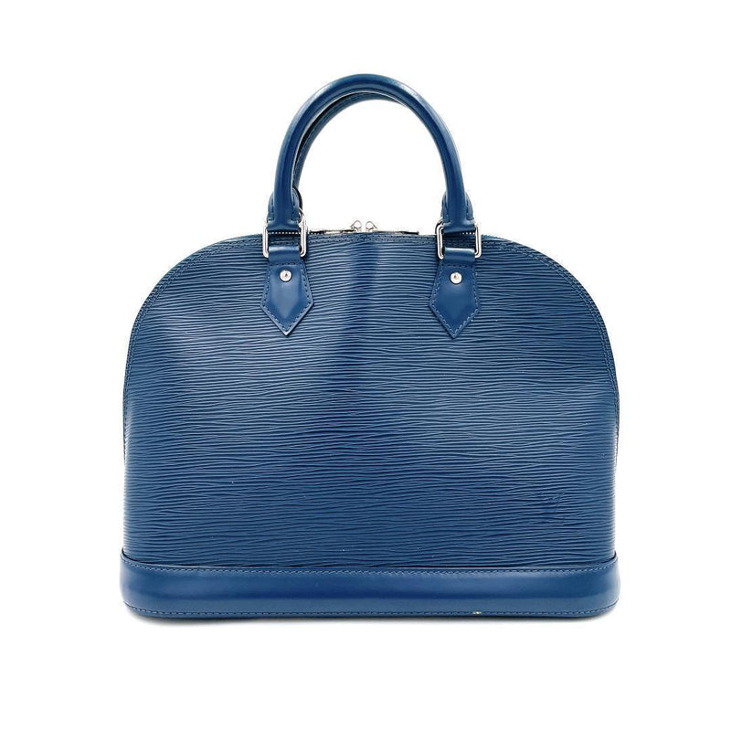 Louis Vuitton Epi Alma Bb M40855 Handbag Leather Navy Blue FL5102