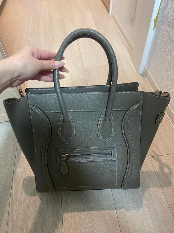 Celine Luggage Phantom Tote Bag Leather Handbag Womens
