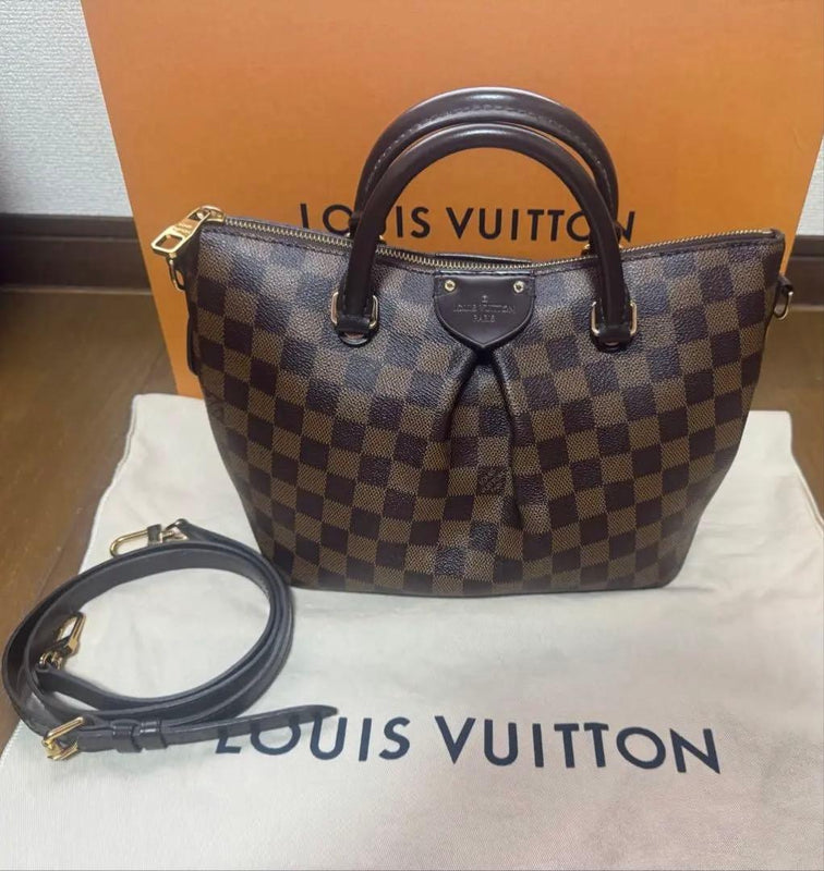 Siena Pm Damier Ebene 2 Way Handbag Shoulder Bag