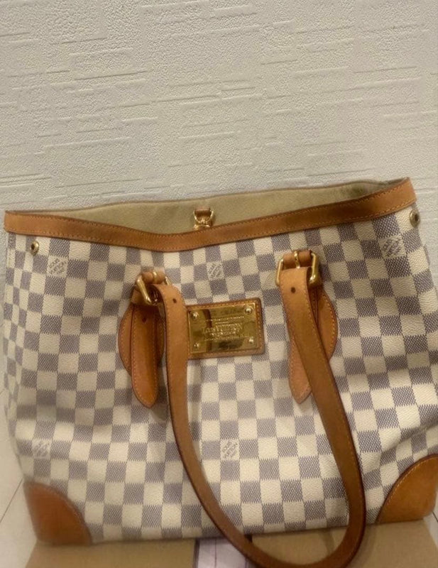Louis Vuitton Damier Hamstead Pm Shoulder Bag Handbag Leather
