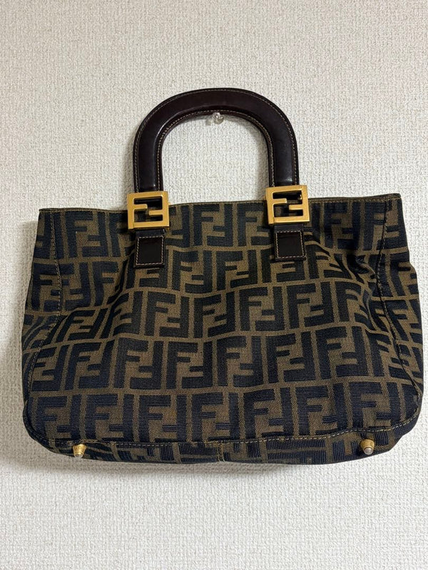 Fendi Handbag Shoulder Bag Brown Leather