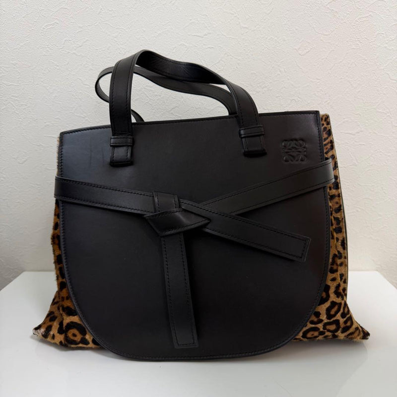 Loewe Leopard Gate Top Handle 2way Bag
