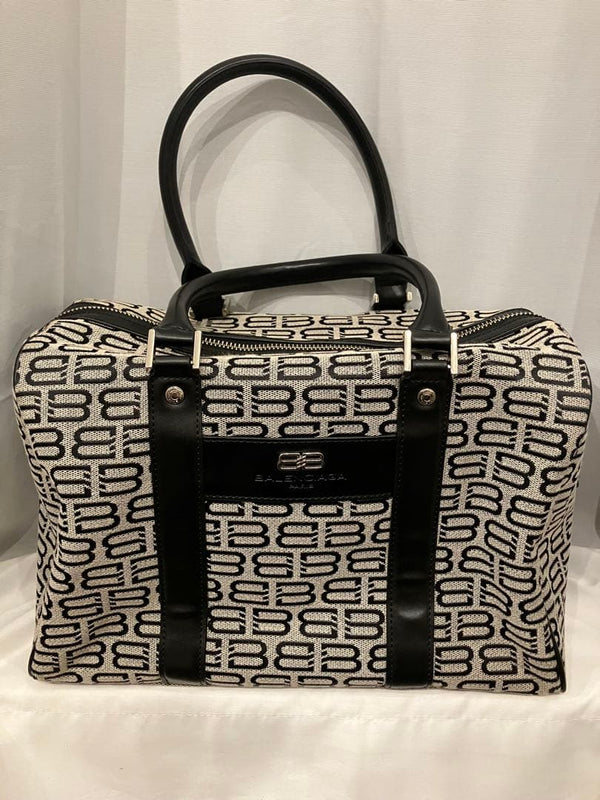 Balenciaga Bb Boston Bag Handbag Black Leather