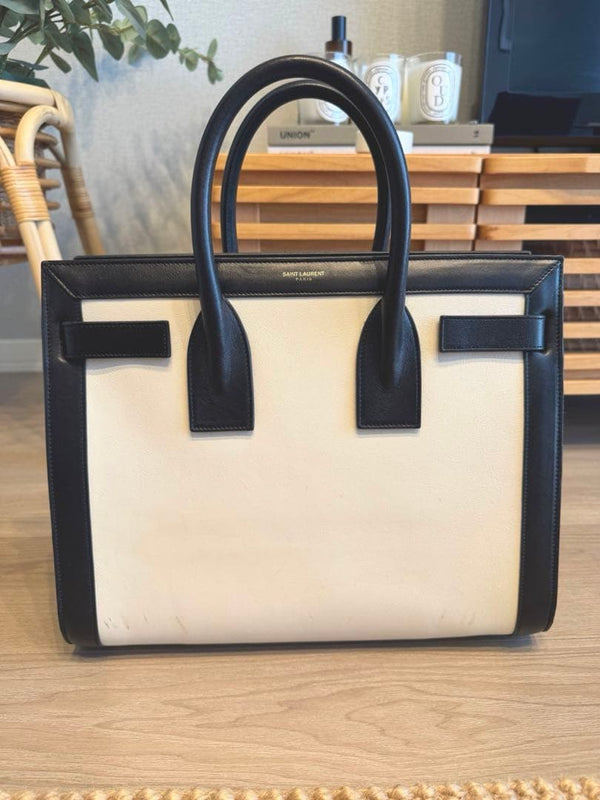 Saint Laurent Sac De Jour Small Handbag Black Leather Tote