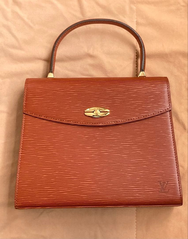 Louis Vuitton Epi Handbag Leather Tote Bag