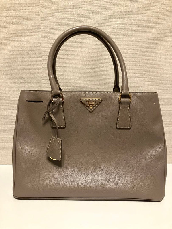 Prada Saffiano Shoulder Bag Greige Argilla Leather Crossbody Handbag