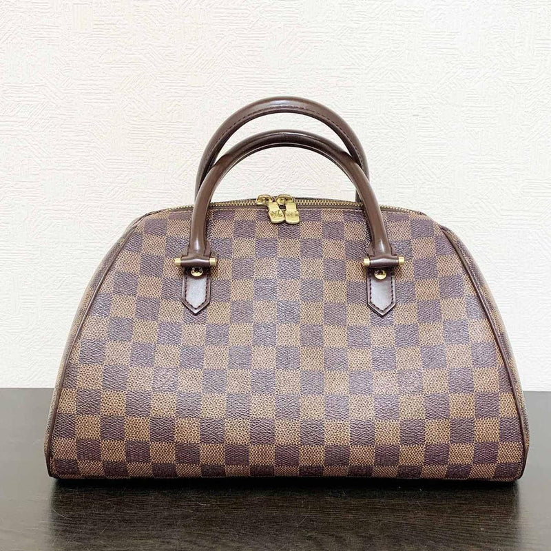 Louis Vuitton Damier Mm Boston Handbag Pvc Ebene