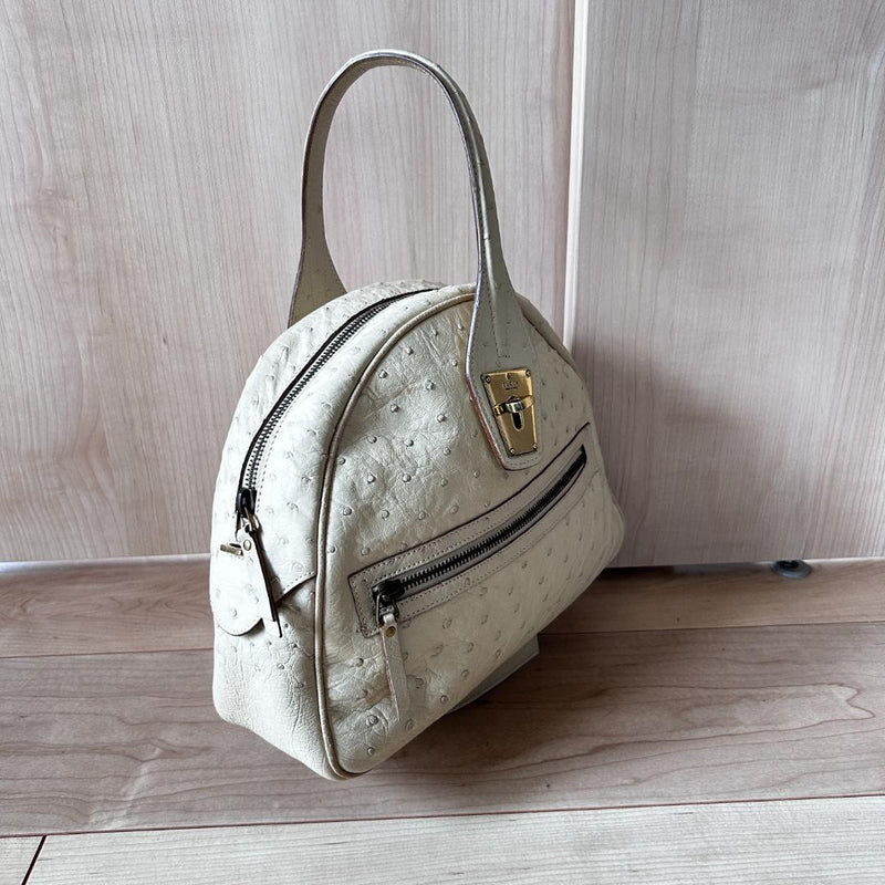 Gucci Ostrich Leather Handbag Shoulder Bag