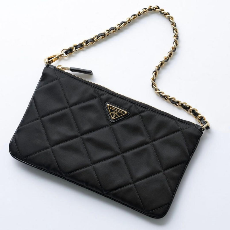 Prada Re-nylon Saffiano Leather Handbag Tote Clutch Shoulder Bag