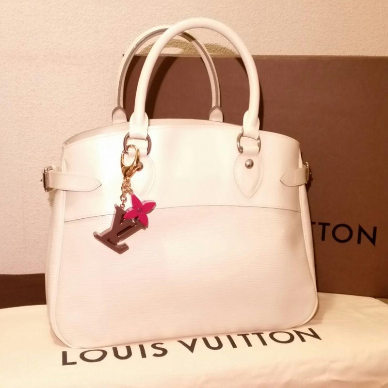 White Handbag Tote Shoulder Bag Leatherette