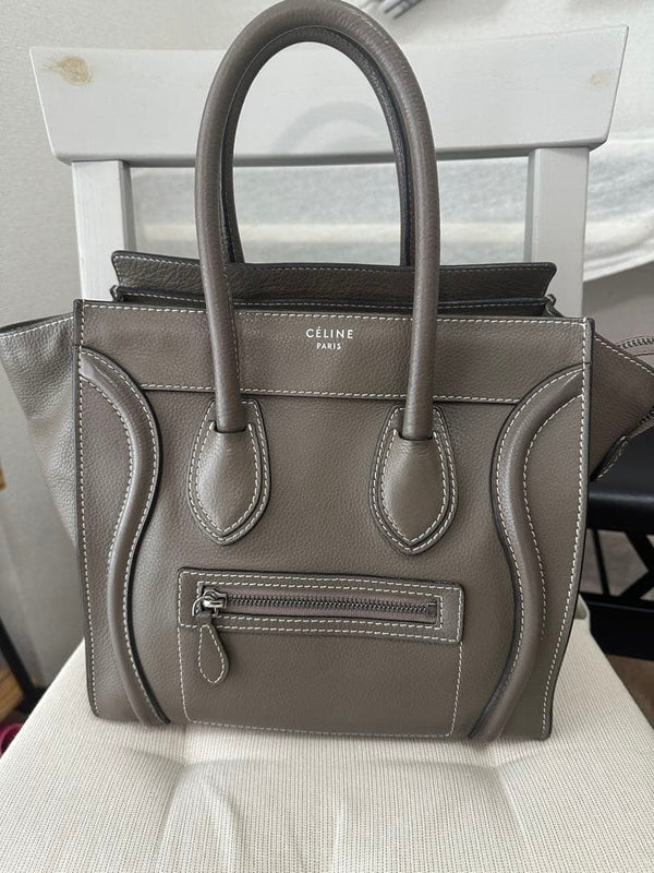 Luggage Micro Shopper Handbag Tote Bag Leather
