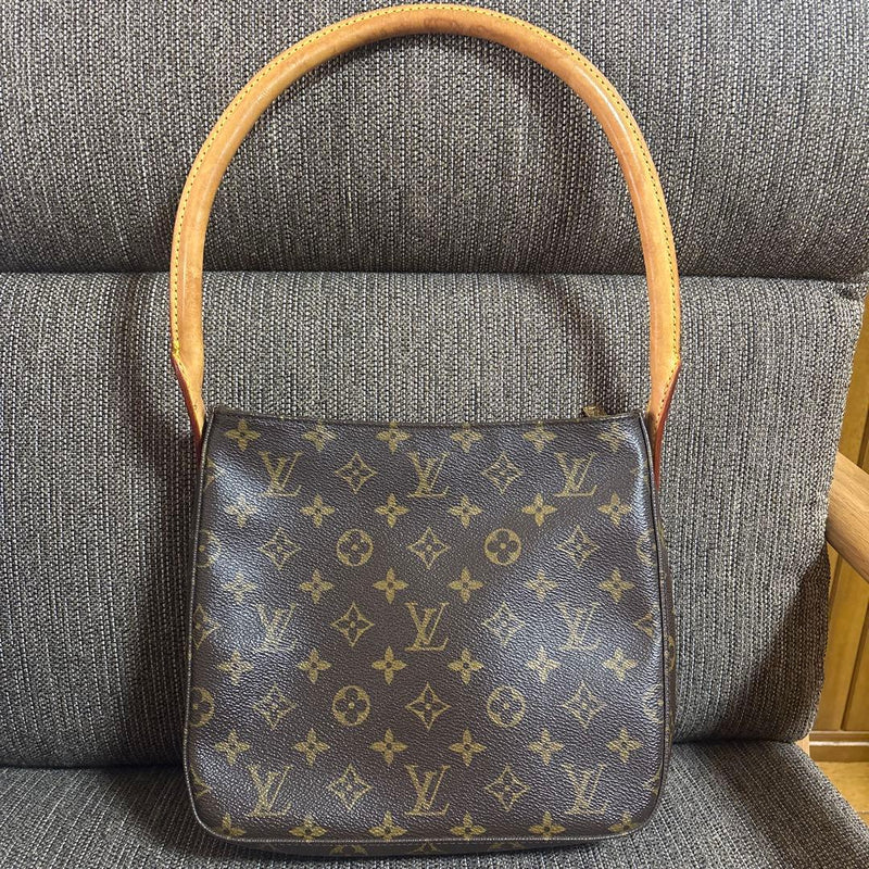 Louis Vuitton Brown Handbag Tote Shoulder Bag Leather
