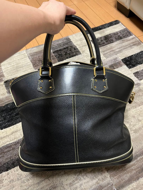 Louis Vuitton Handbag Tote Bag Leather Black
