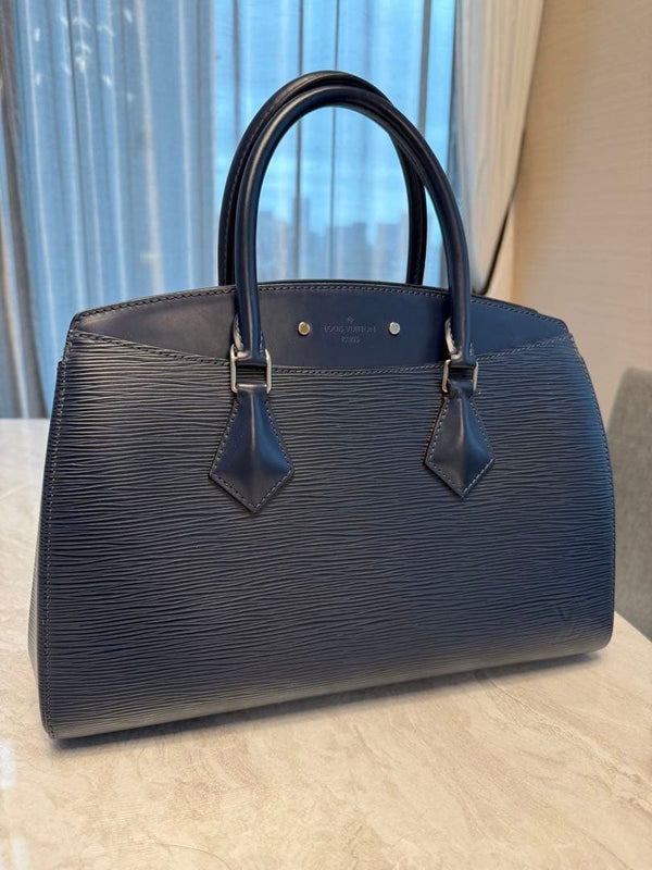 Louis Vuitton Handbag Epi Leather Navy