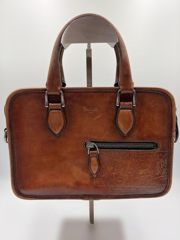 Berluti Un Jour Gulliver Handbag Briefcase Leather Business Bag
