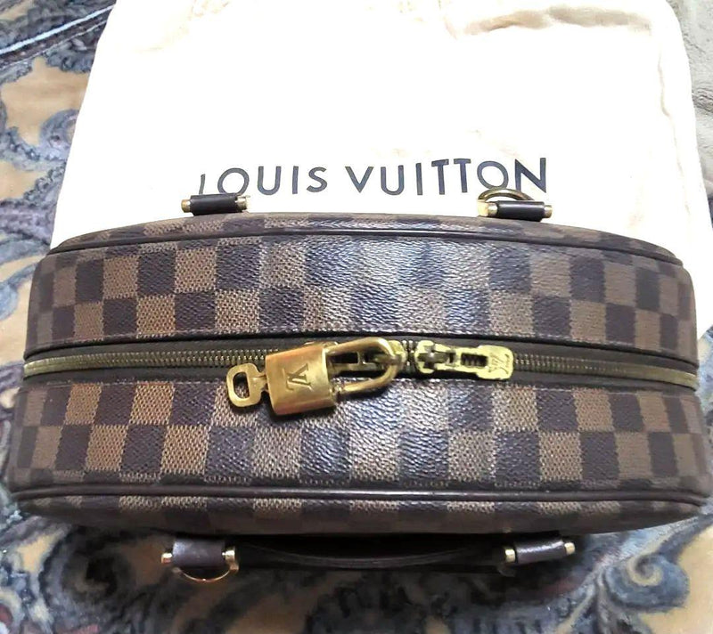 Louis Vuitton Nolita Damier Handbag Brown Leather