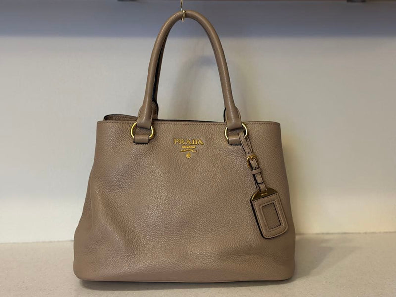 Prada 2-Way Handbag Shoulder Bag Leather