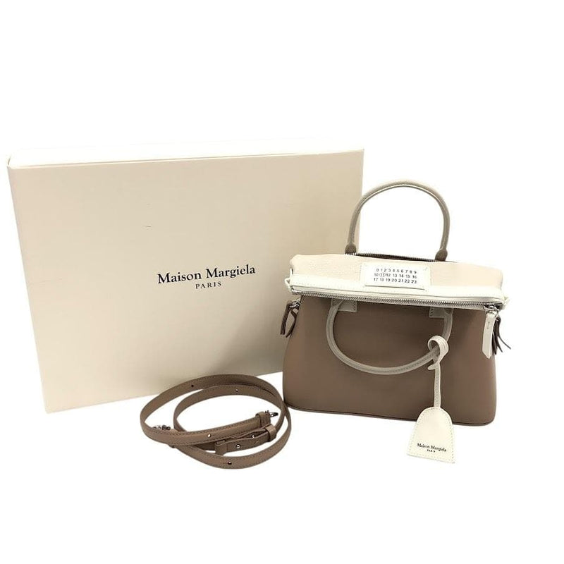 Maison Margiela 5AC Mini Bag Leather Crossbody Beige