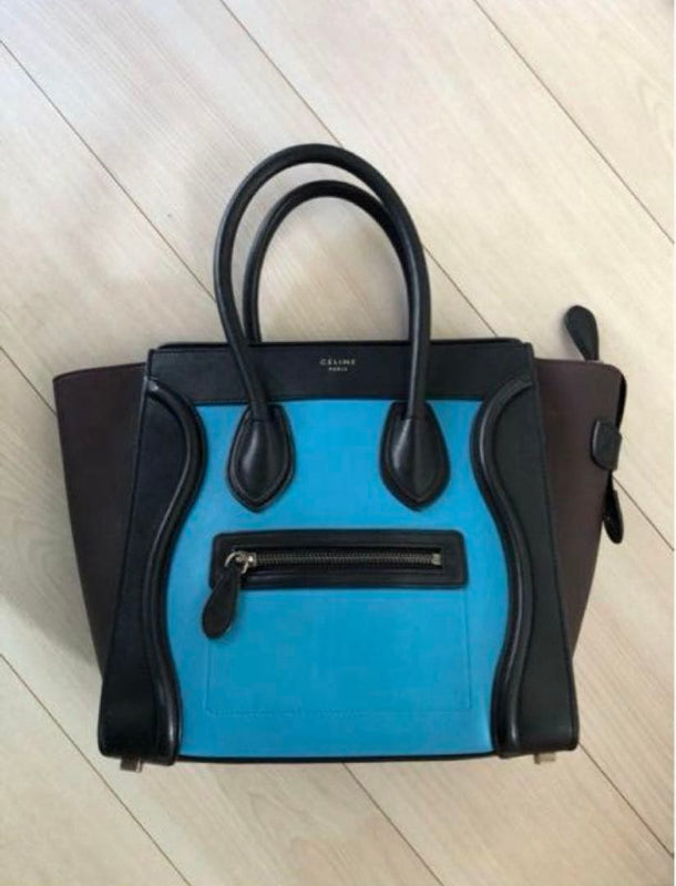 Celine Luggage Handbag Tote Bag Leather