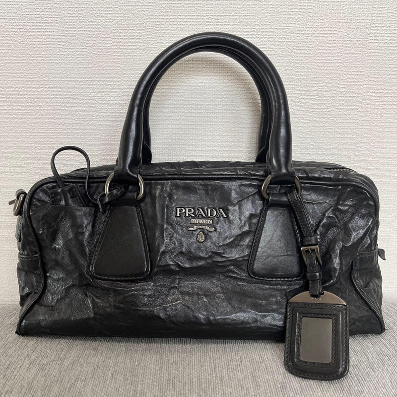 Prada Nappa Antique 2WAY Handbag Shoulder Bag Leather