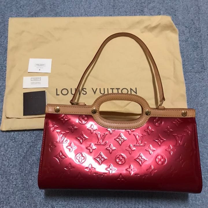 Louis Vuitton Monogram Vernis Roxbury Drive Handbag Shoulder Bag Pomme Damour