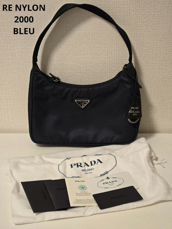 Prada Re-edition 2000 Mini Bag 1NE515 RDH0 Re-nylon Shoulder Bag Bleu Navy