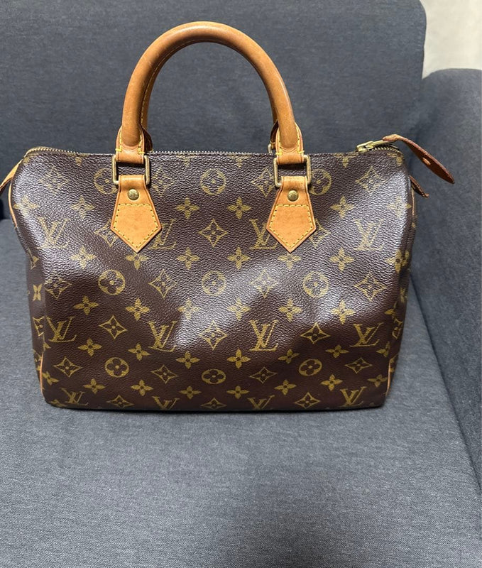 Louis Vuitton Monogram Handbag Brown Monogram Canvas