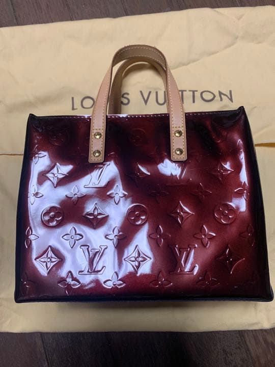 Louis Vuitton Vernis Handbag Purple Enamel
