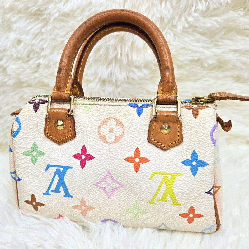 Louis Vuitton Monogram Multicolore Mini Speedy Handbag Pouch