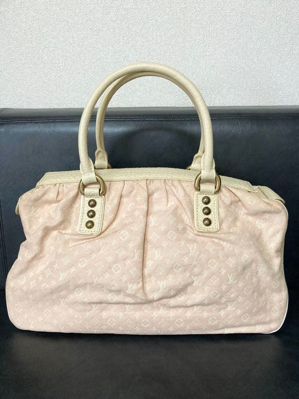 Louis Vuitton Trapeze Gm Tote Bag Canvas Leather Ivory Light Pink