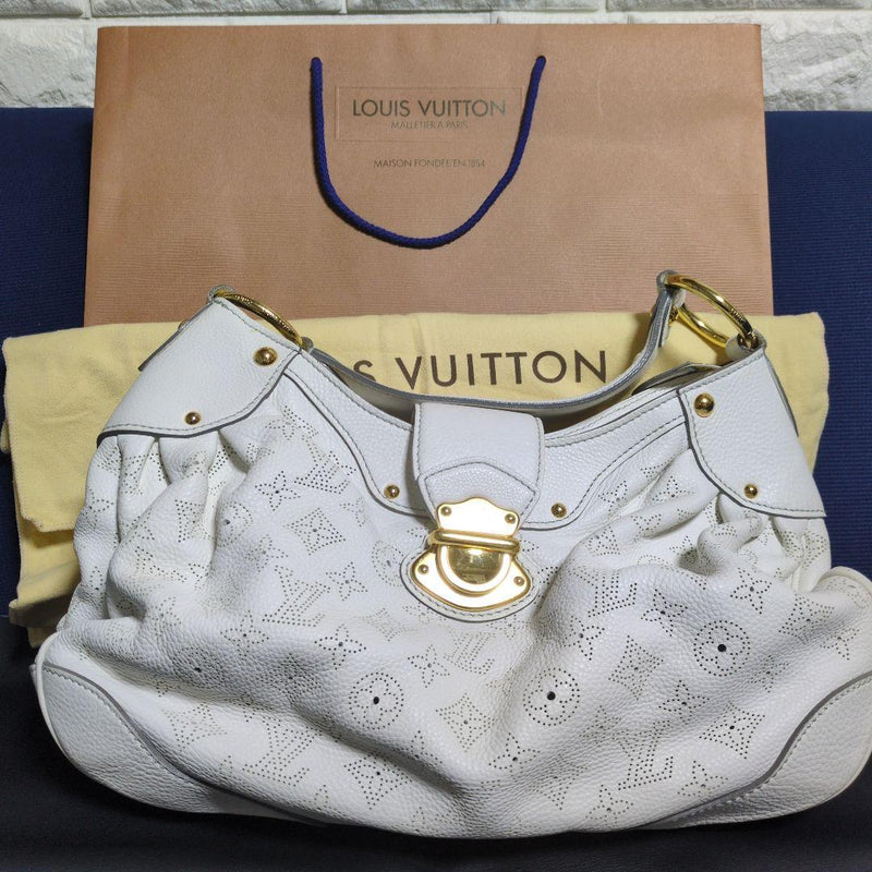 Louis Vuitton Mahina Solar Pm M93126 Handbag White Leather