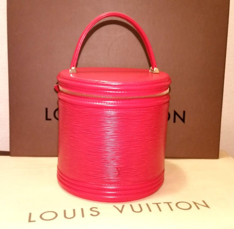 Louis Vuitton Epi Vanity Bag Red Handbag Cosmetic Pouch