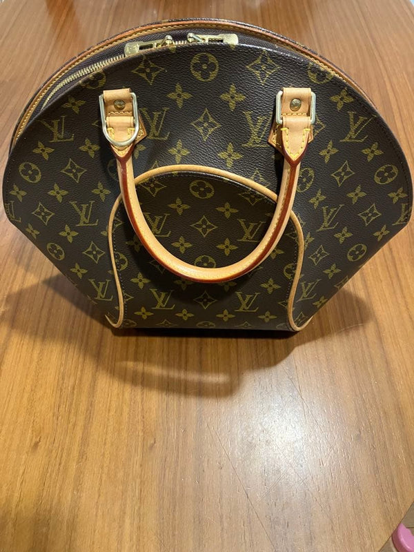 Louis Vuitton Monogram Ellipse Handbag Tote Leather
