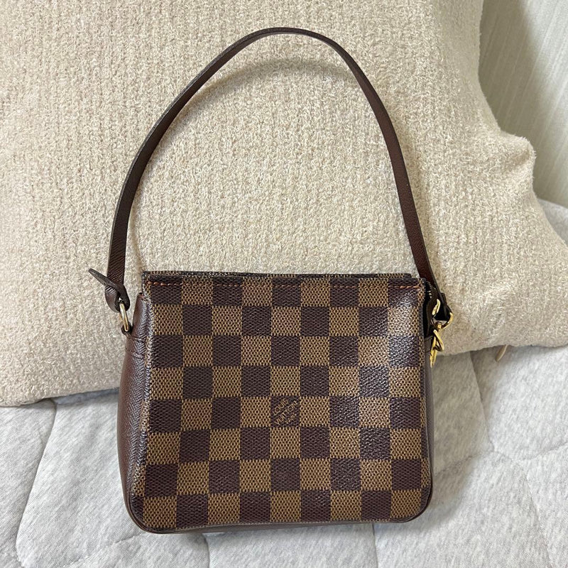 Louis Vuitton N51982 Toiletry Pouch Damier Ebene Canvas Brown Pvc