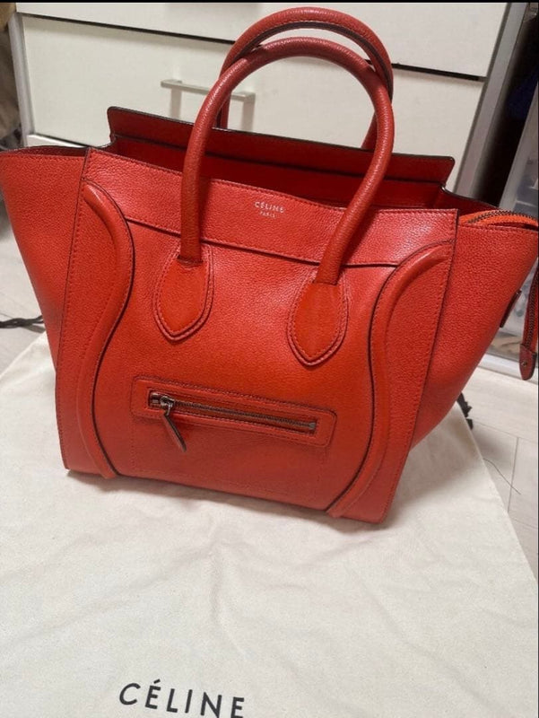 Celine Handbag Shoulder Bag Tote Leather