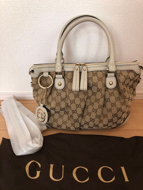 Gucci Handbag Shoulder Bag Tote Canvas