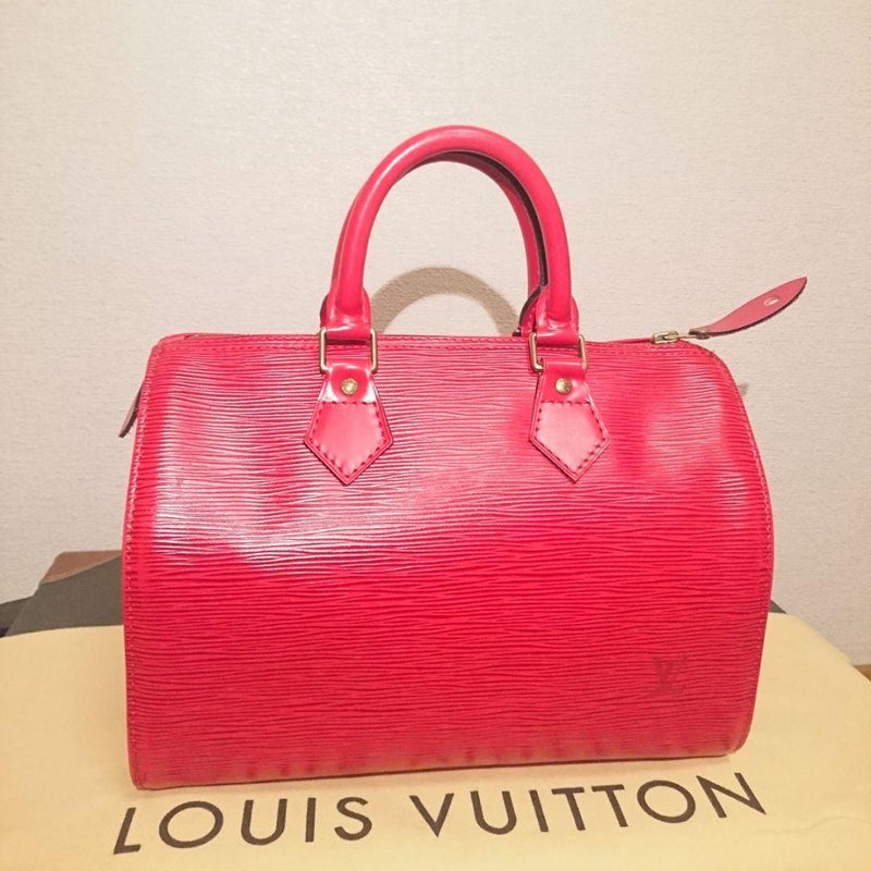 Epi VI0964 Mini Boston Handbag Red Leather