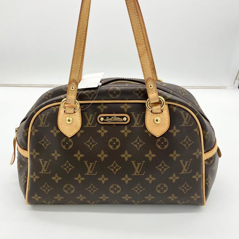Louis Vuitton Monogram Montorgueil Pm Handbag Shoulder Bag Brown Coated Canvas