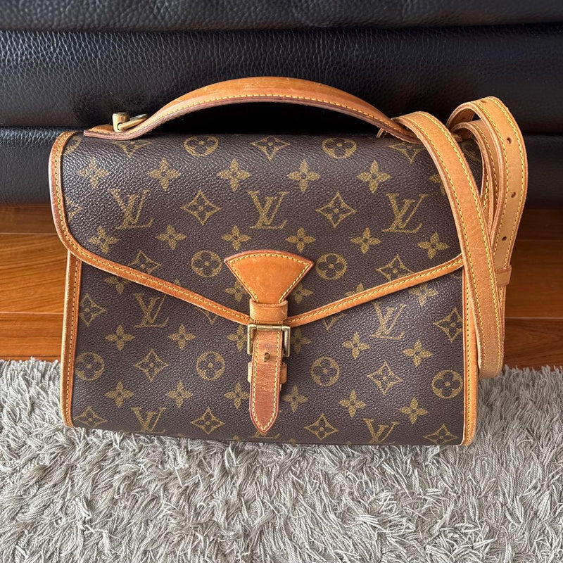 Louis Vuitton Monogram Bel Air Handbag Shoulder Bag Vachetta Leather