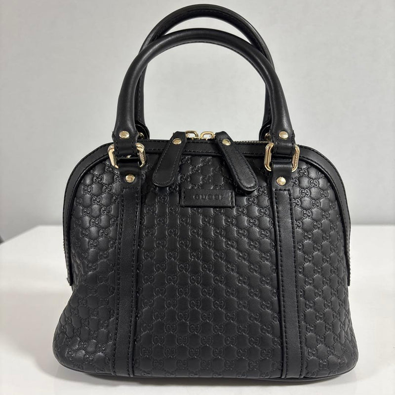 Gucci Microguccissima 2-Way Shoulder Handbag Leather