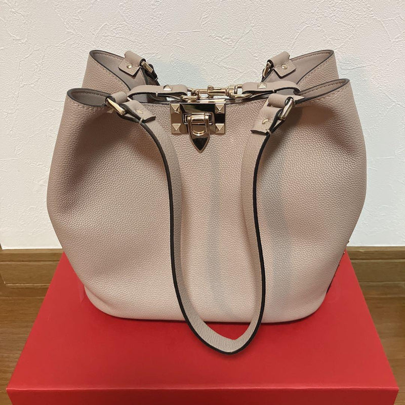 Valentino Rockstud Handbag Shoulder Tote Crossbody Bag Leather