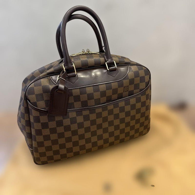 Louis Vuitton Deauville Special Order Damier Ebene Handbag