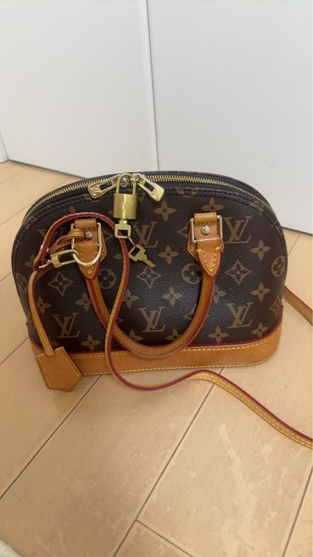 Louis Vuitton Alma Bb M53152 Handbag Shoulder Bag Monogram Canvas