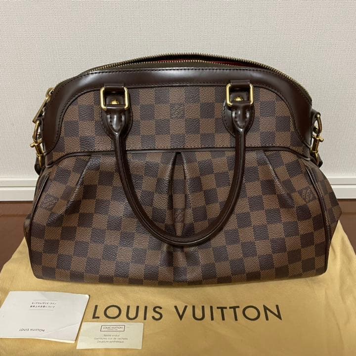 Damier Trevi Pm 2-Way Handbag Shoulder Bag Ebene