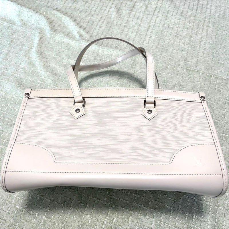 Epi Leather Shoulder Bag White