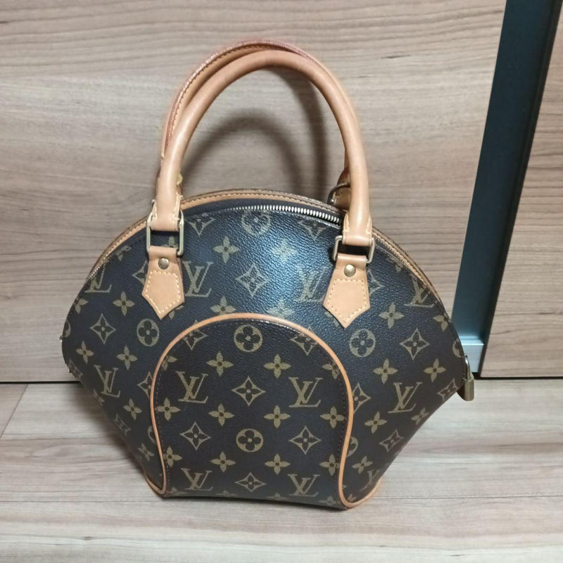 Louis Vuitton Monogram Ellipse Pm Handbag Brown Leather
