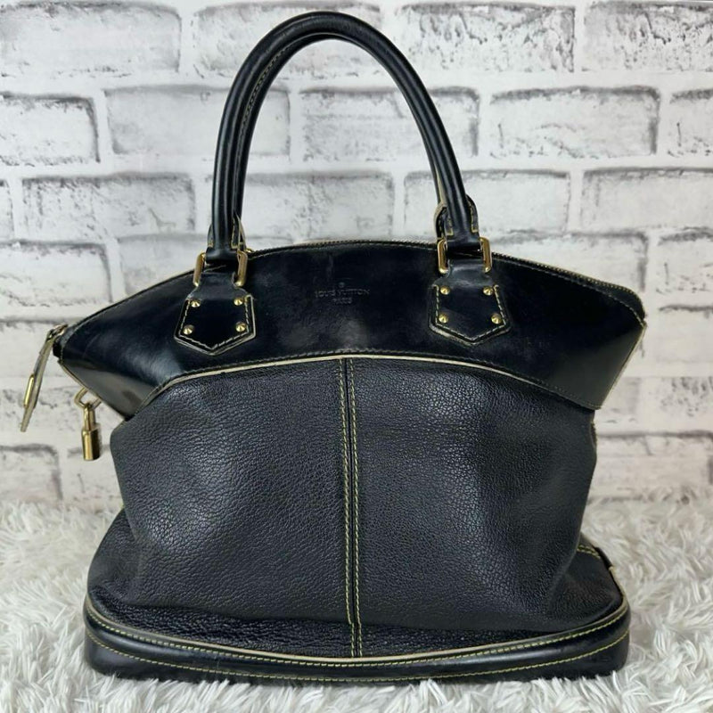 Louis Vuitton Suhali Lockit Pm M91888 Handbag Noir Goatskin Leather
