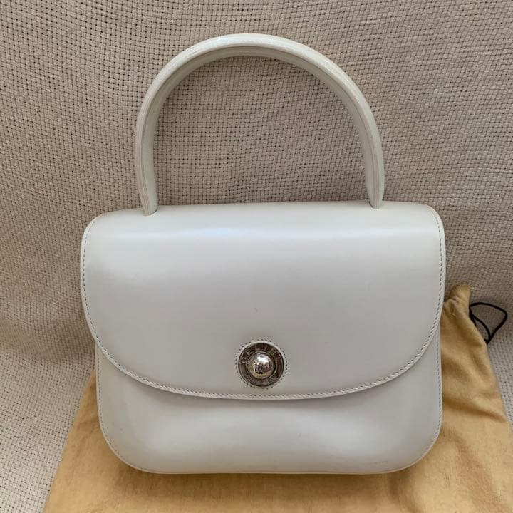 Celine Star Ball Shoulder Bag Leather White