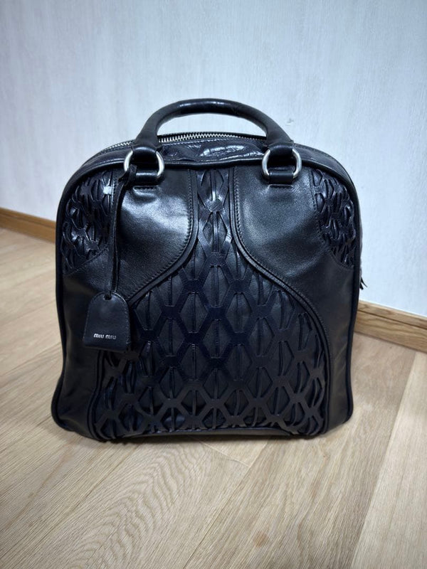 Miu Miu Archive Leather Tote Shoulder Bag